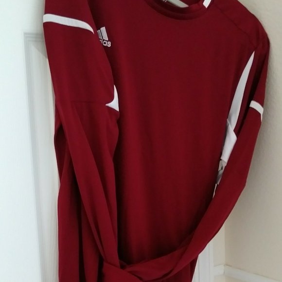 SOLD SOLD Adidas Burgundy Climalite Large Shirt - Picture 12 of 16